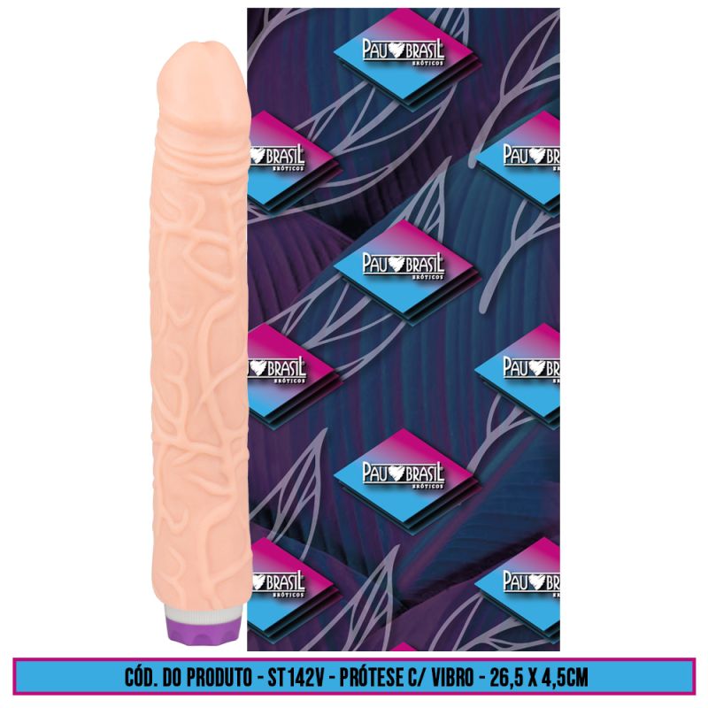 PRÓTESE COM VIBRO 27,5 x 4,5cm