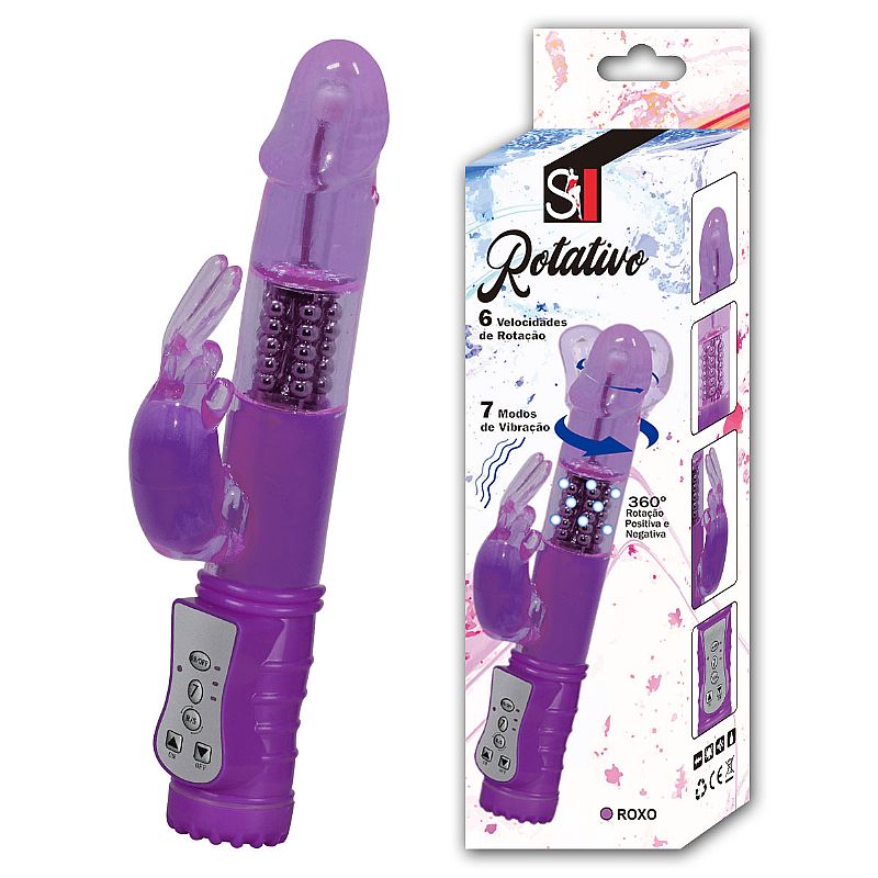 VIBRADOR ROTATIVO JACK RABBIT A PILHA