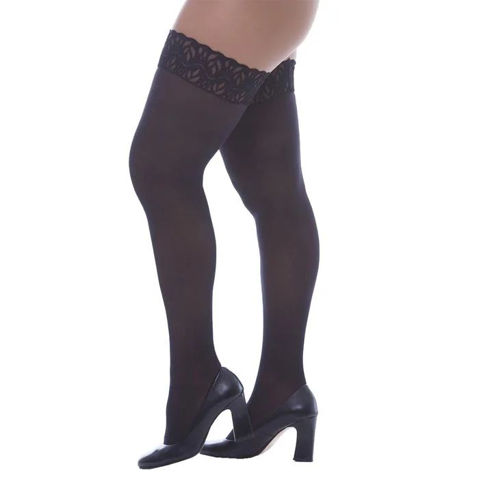 MEIA 7/8 RENDA PRETO