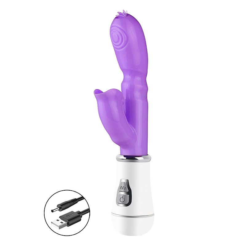 VIBRADOR PONTO G E CLITORIANO RECARREGAVEL