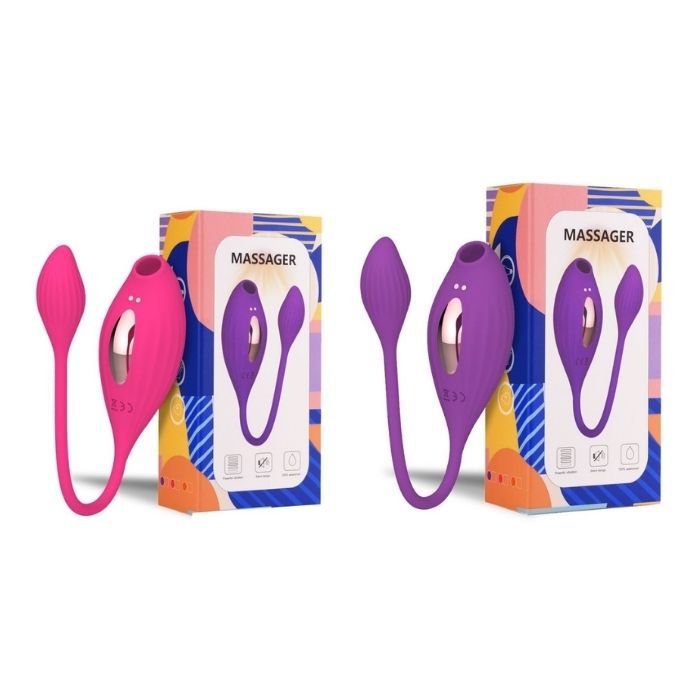 SUGADOR CLITORIANO COM VIBRADOR RECARREGAVEL