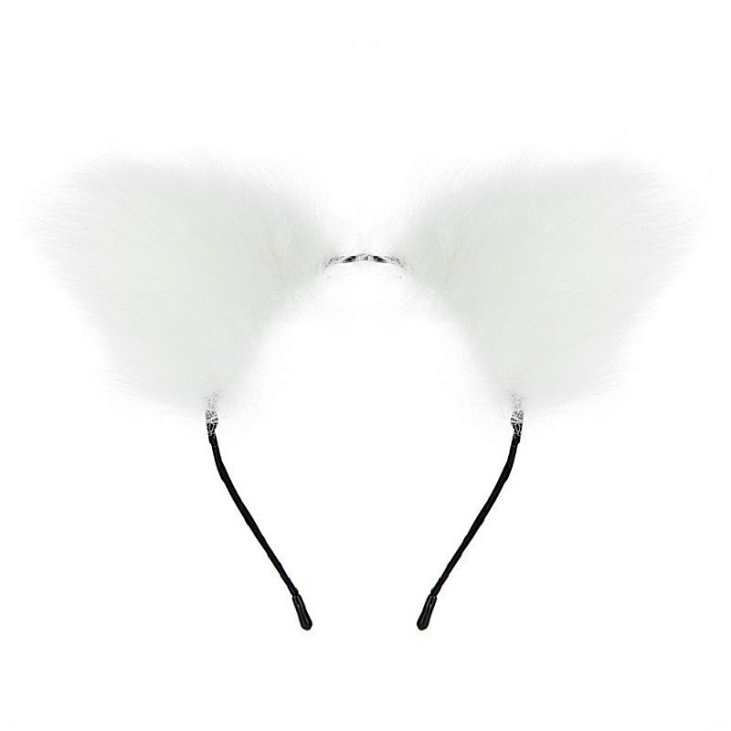 TIARA COM ORELHA DE PELÚCIA