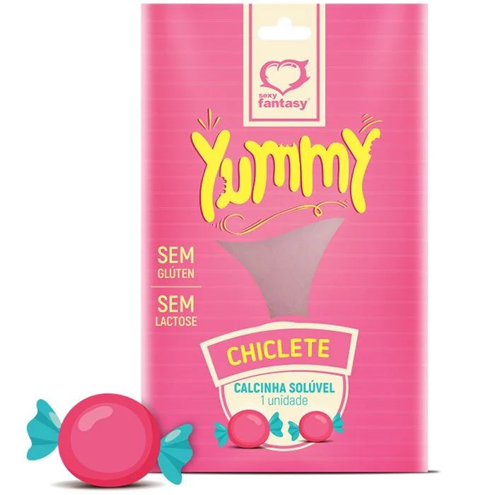CALCINHA COMESTIVEL YUMMY CHICLETE