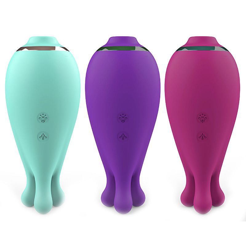 VIBRADOR COM SUGADOR E ROTAÇÃO KAKEN