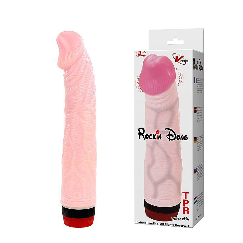 PRÓTESE EM SILICONE COM VIBRO 19X 4cm