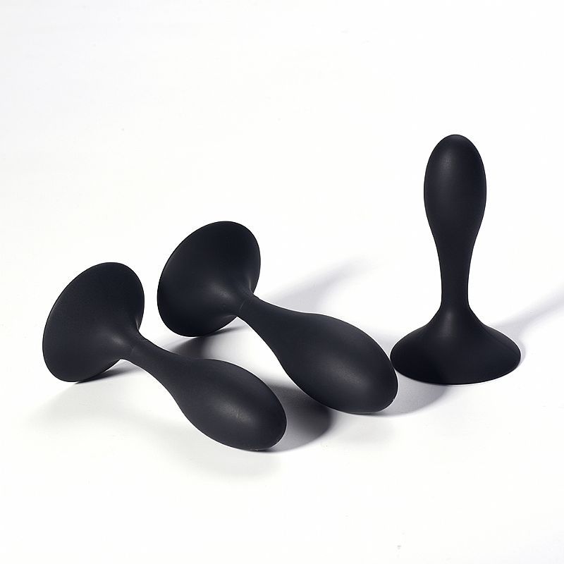 PLUG ANAL EM SILICONE REDONDO 9,1x2,7cm