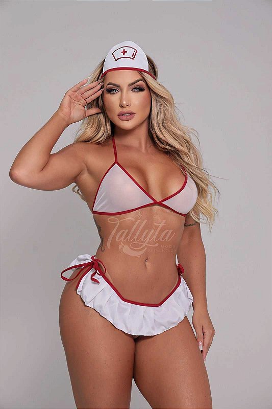 CONJUNTO ENFERMEIRA SEXY