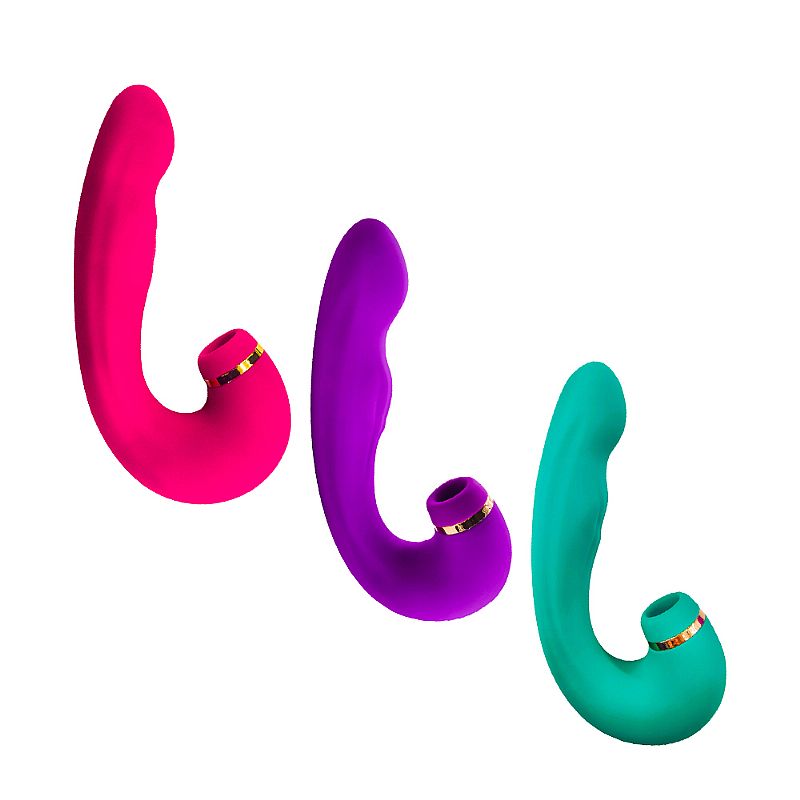 VIBRADOR DE PONTO G E CLITORIS COM DEDILHAR AIR PULSE 2