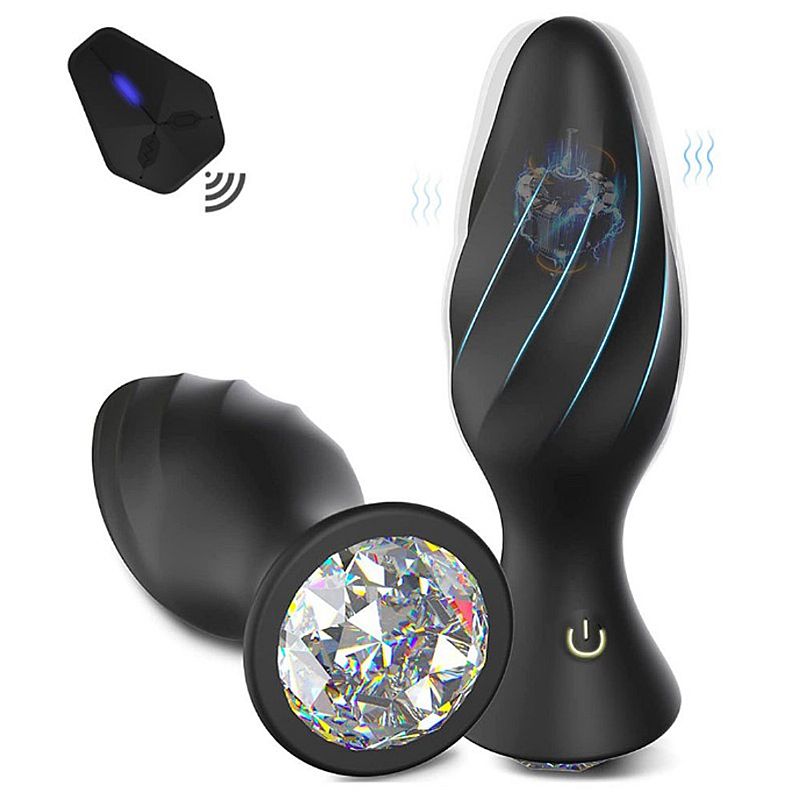 PLUG ANAL COM VIBRADOR E CONTROLE
