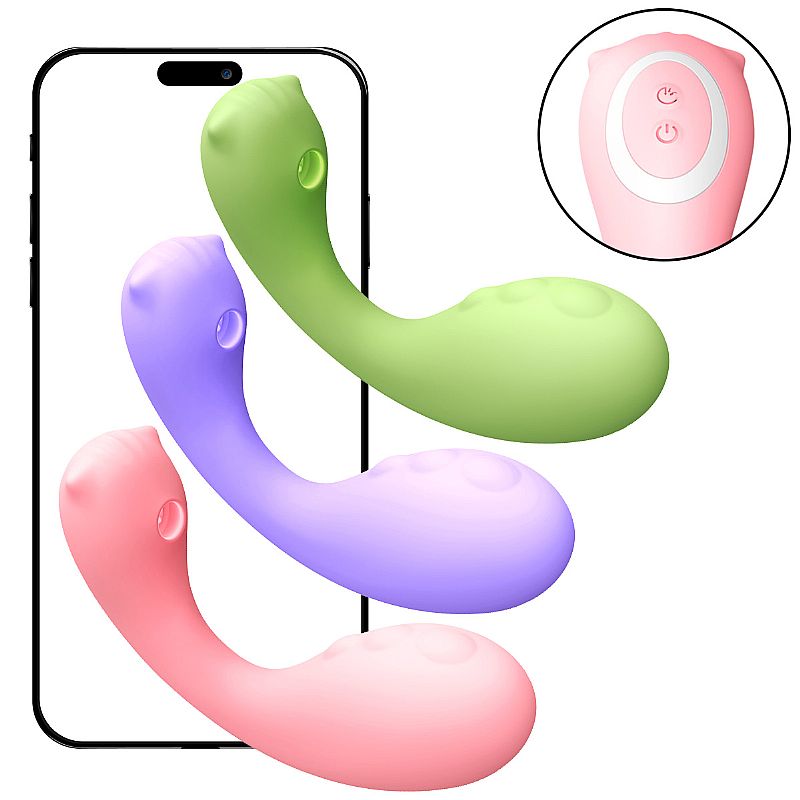 VIBRADOR DE PONTO G E CLITORIANO COM APP