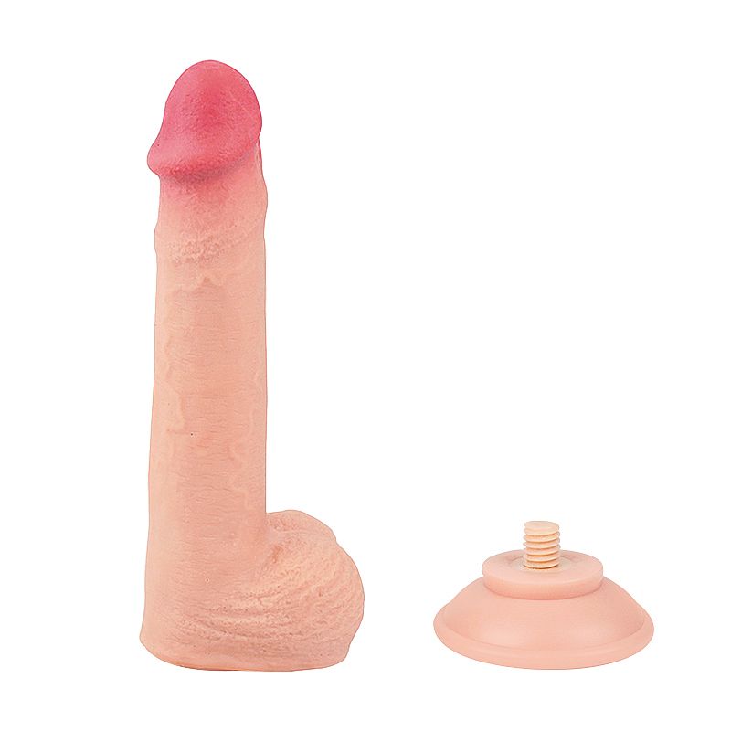 PRÓTESE REALÍSTICO COM VENTOSA REMOVÍVEL E DUPLA CAMADA 23cm