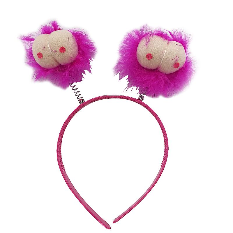 TIARA DE PEITOS COM PELÚCIA
