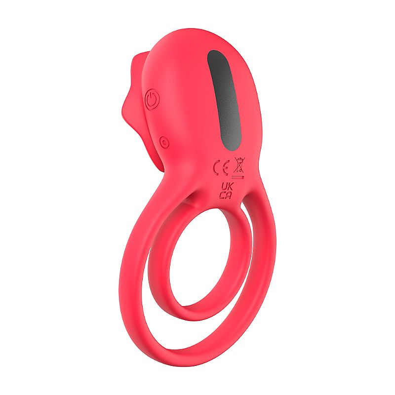 ANEL PENIANO DUPLO COM ROSA ESTIMULADORA