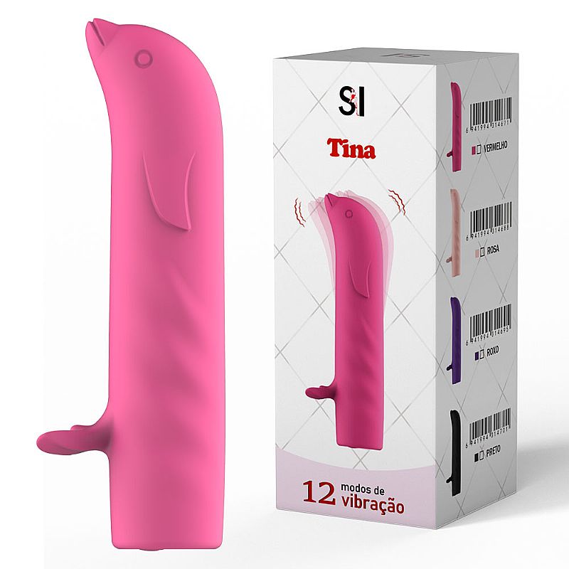 VIBRADOR DE PONTO G GOLFINHO TINA RECARREGÁVEL