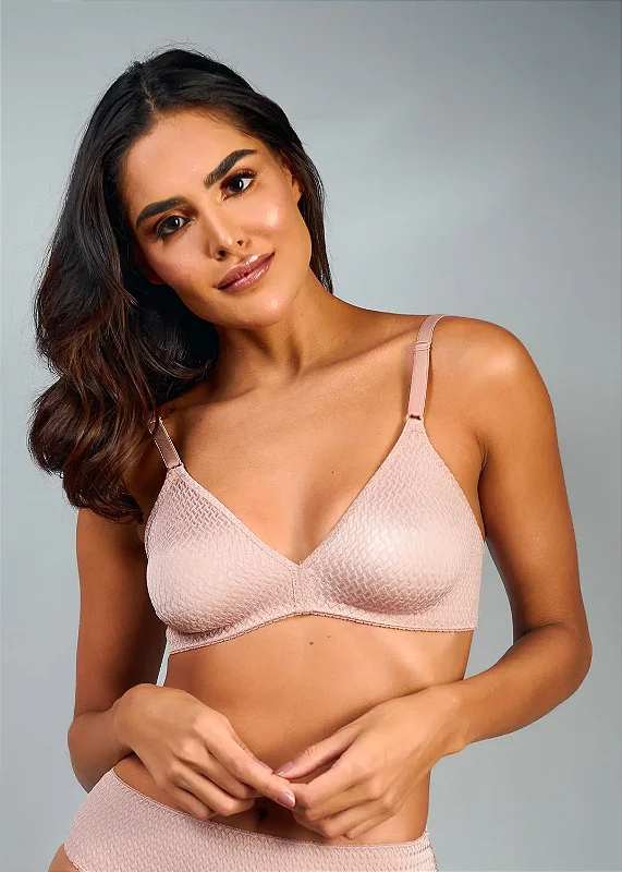 SUTIÃ TRIÂNGULO SEM BOJO EM MICROFRIBA DULOREN BEGE