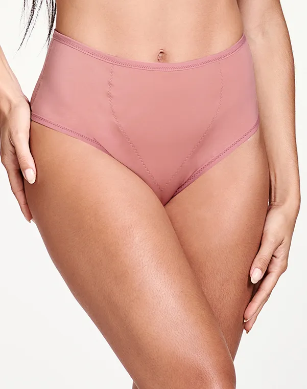 CALCINHA CINTURA ALTA REFORÇO DUPLO FRONTAL CHOCOLATE NAYANE RODRIGUES