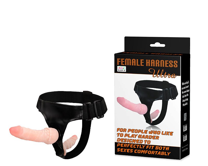 CAPA PENIANA COM PLUG VAGINAL FEMALE HARNESS ULTRA