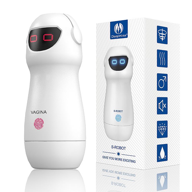 MASTURBADOR FORMATO DE LANTERNA COM VAGINA, VIBRAÇÃO E VOZ  S-ROBOT