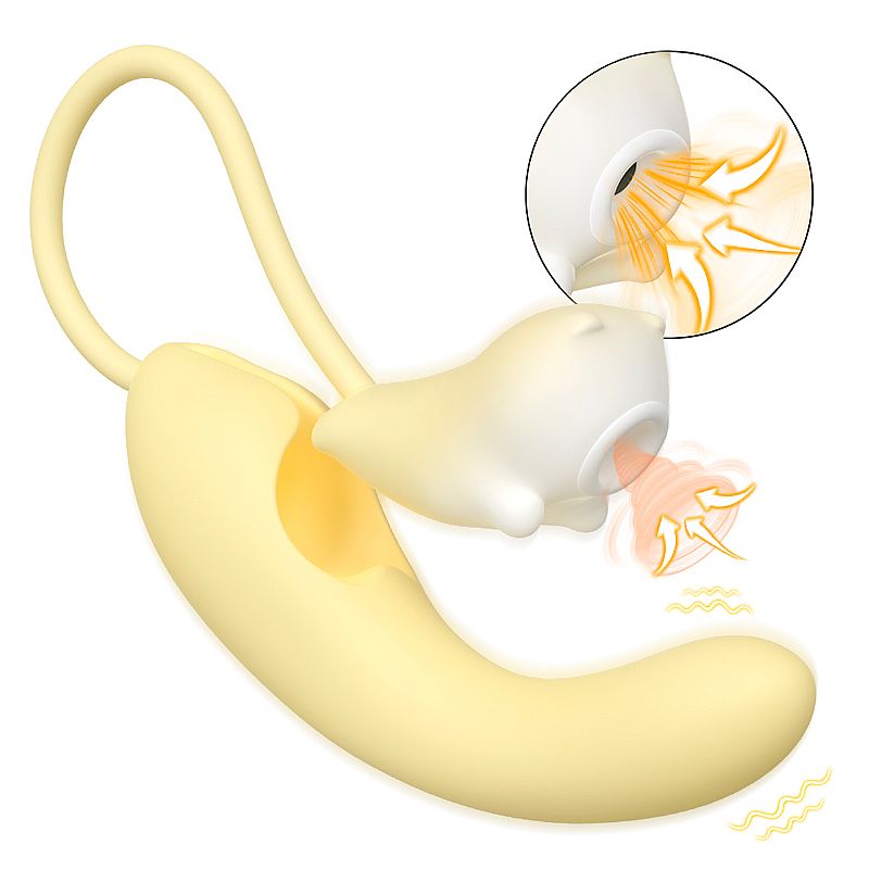 VIBRADOR DE PONTO G COM PULSAÇÃO E DEDILHAR DINOCAT