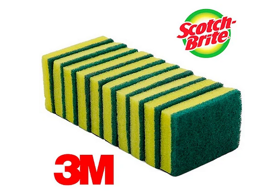 Esponja Dupla Face Multiuso 3M 110x75 mm- Pct 10 und