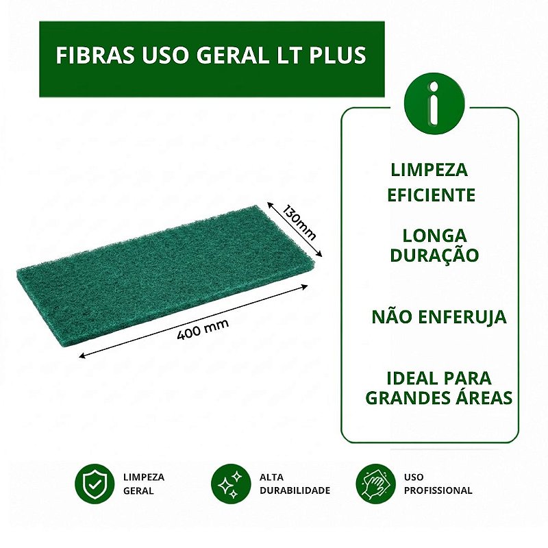 Fibra Lt Plus Limpeza Geral 40x13 cm
