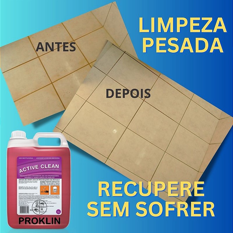 Limpador Pós Obra Active Clean 5 L