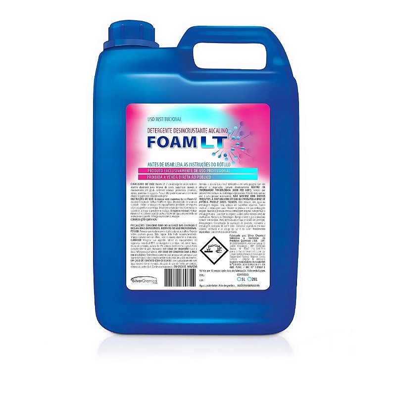 Detergente Alcalino Clorado Foam Lt 5L