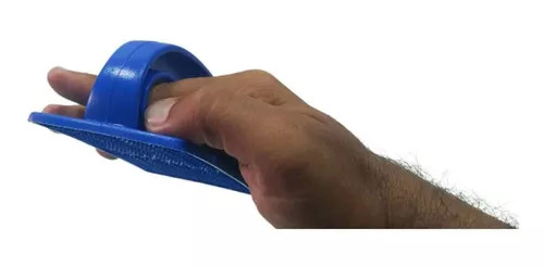 Suporte Fibra Manual Plastico Azul