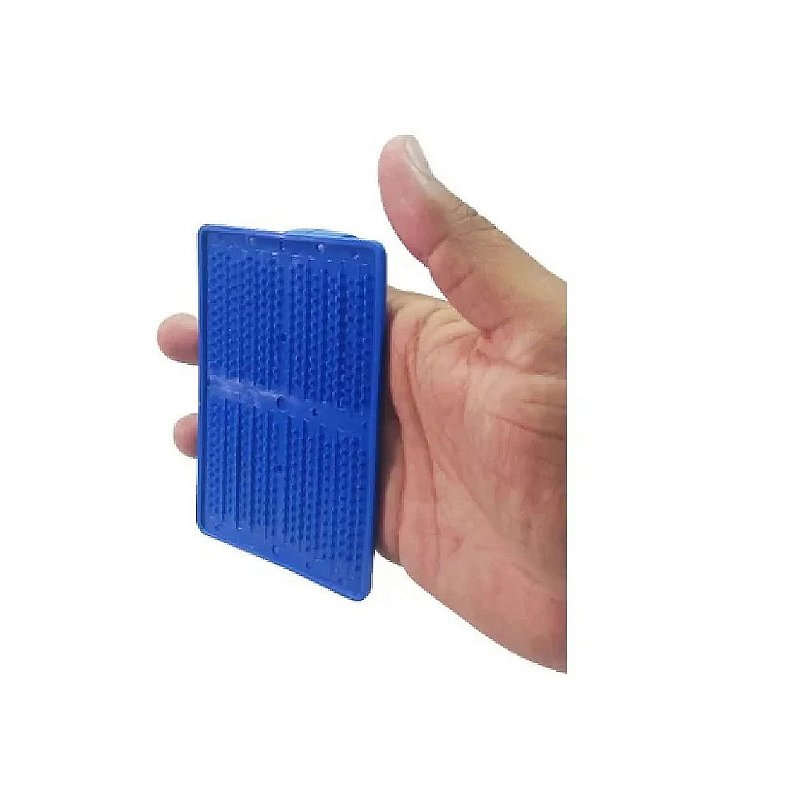Suporte Fibra Manual Plastico Azul