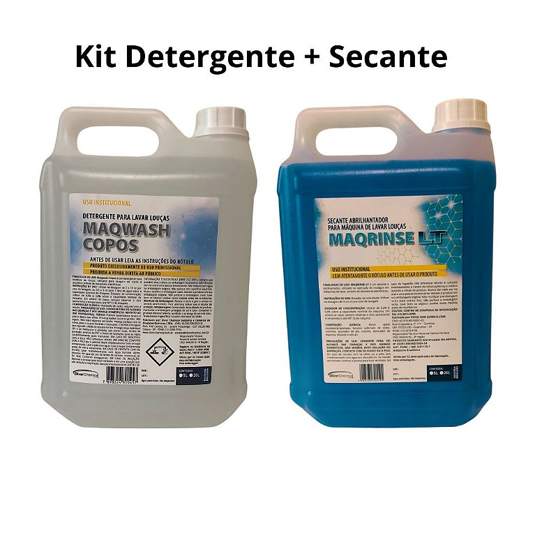 Kit Detergente e Secante para Máquina Lava-Louça