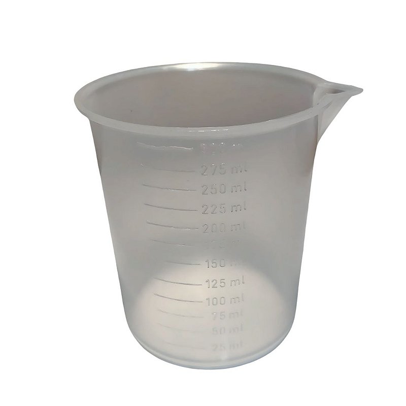 Copo Becker Dosador Graduado PP 300 ml