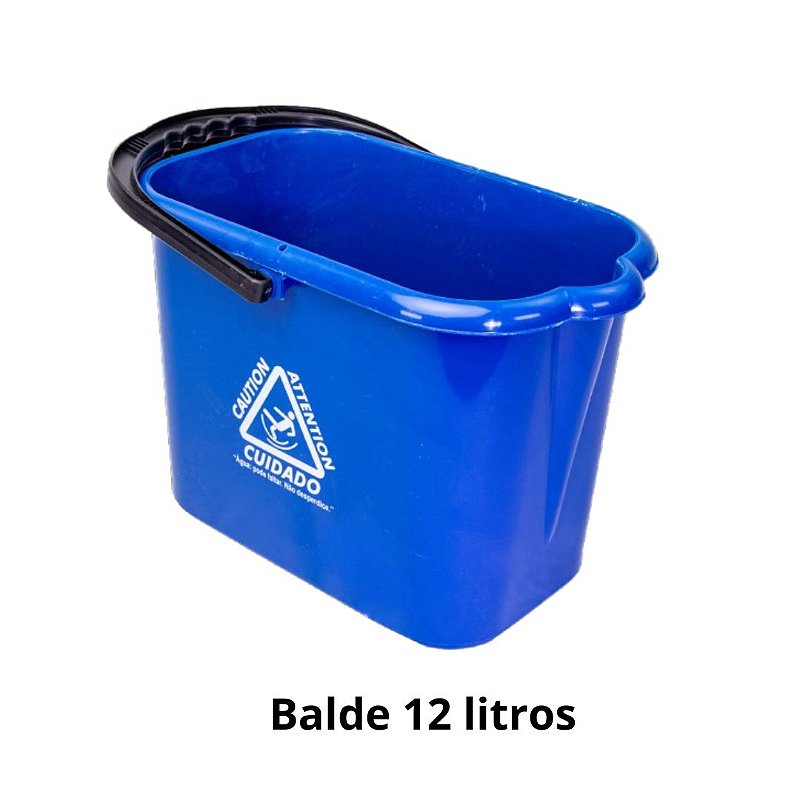 Kit Balde 12L + Espremedor Mopinho + Refil 190g