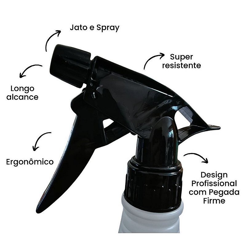 Kit 10 Pulverizadores Power Jet 1L PEAD