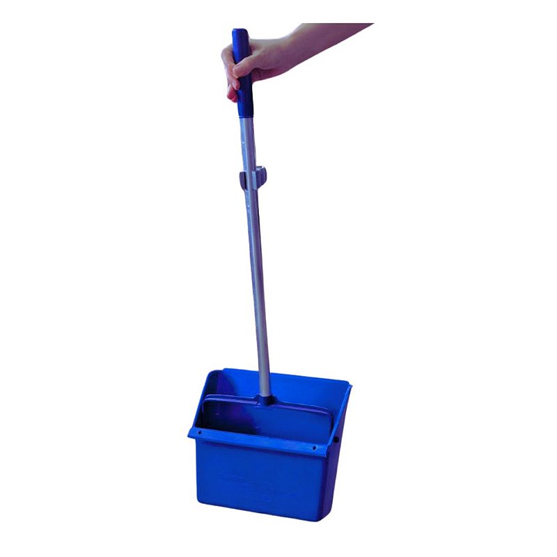 Pá Coletora Azul Articulada Sem Tampa 80cm
