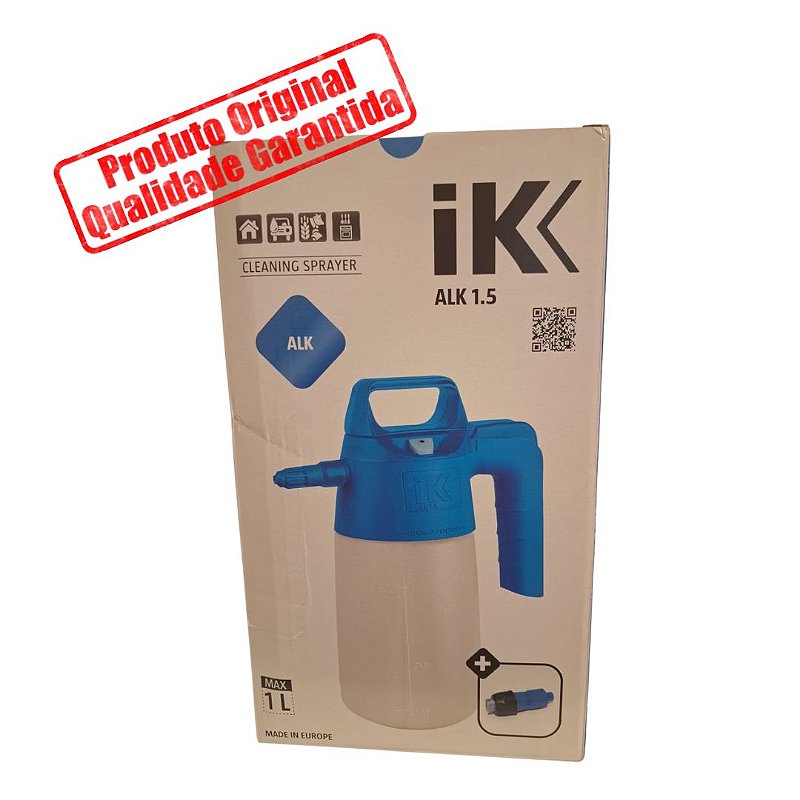 Pulverizador IK ALK 1,5 em aplicação profissional