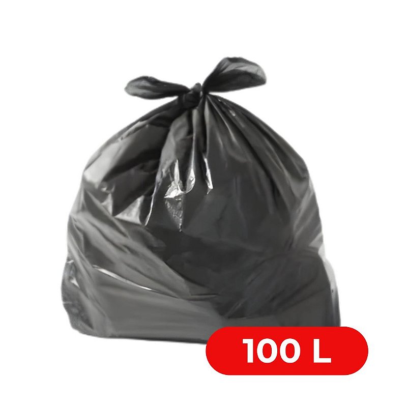 Saco de Lixo 100 Litros P8 c/ 20 Und- 1Kg PEBD