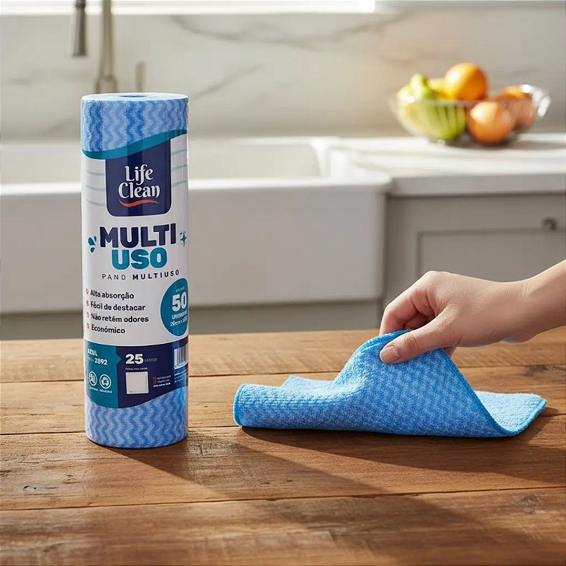 Pano Multiuso Life Clean 50 panos