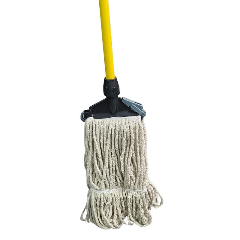 Mop Úmido Cinta Completo Cabo Chapa de Aço Pintada 1,40m + Garra Euro