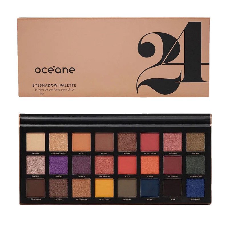 Paleta de Sombras 24 Cores - 24 Eyeshadow Palette 28g