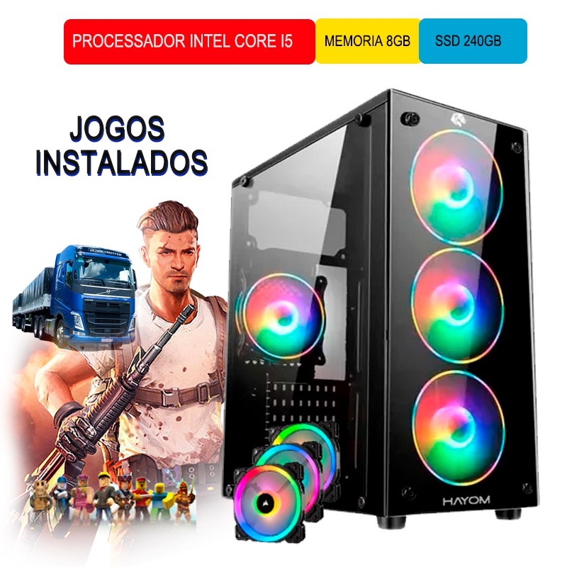 PC GAMER BARATO INTEL CORE I5 16GB SSD 512GB FONTE 650W PROM - Varejão  Informática - Rio de Janeiro