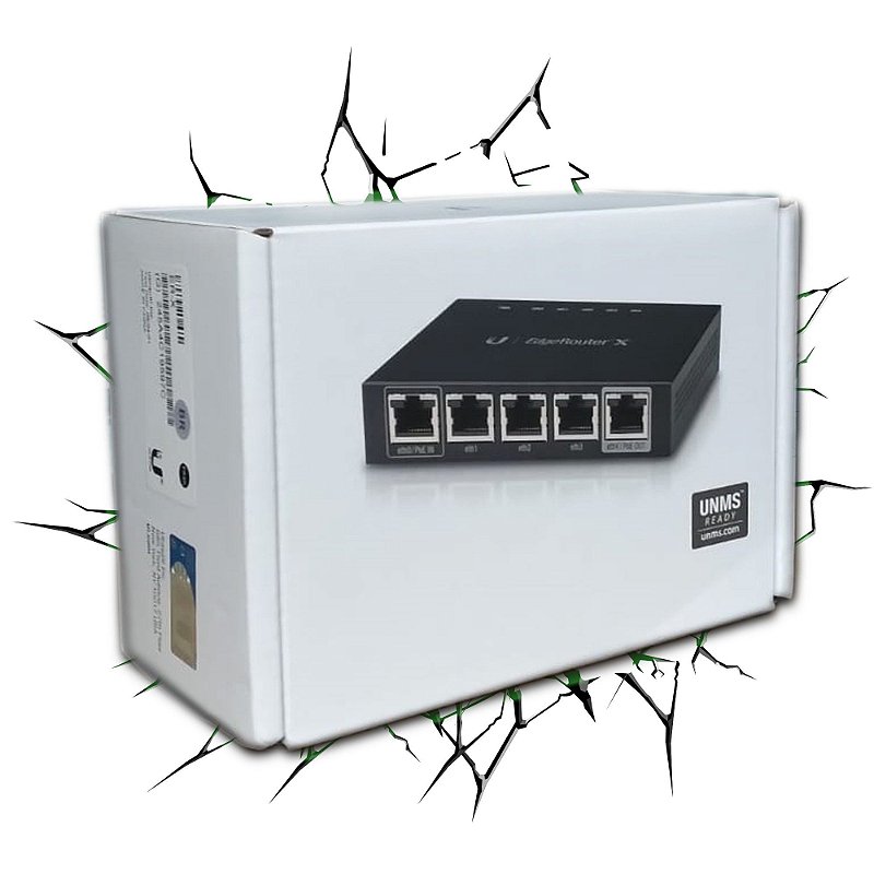Roteador Ubiquiti Networks EdgeRouter X ERX preto Monster Network