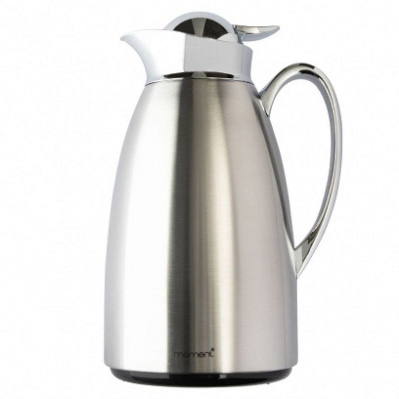 Garrafa Térmica Inox Jarra Ampola Vidro Café Quente Luxo 1L - Losanshop