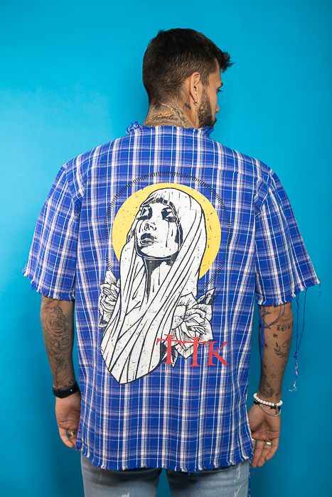 Camisa Xadrez Azul - Toda Encanto