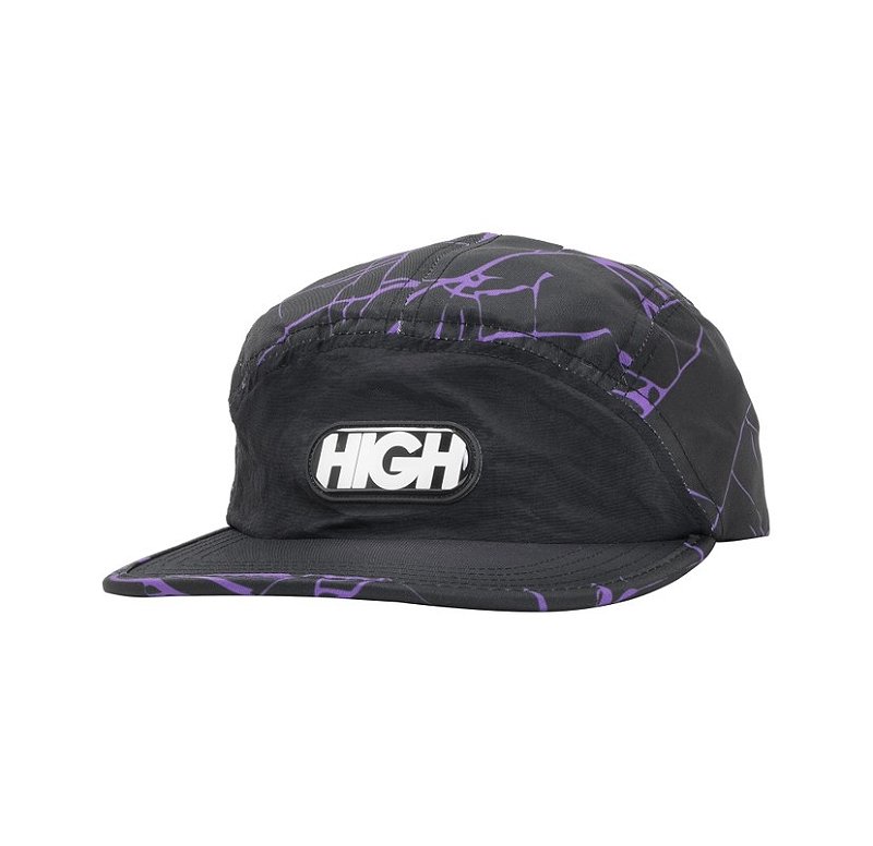 Boné 5 Panel High Crew Black - Street Wear Company