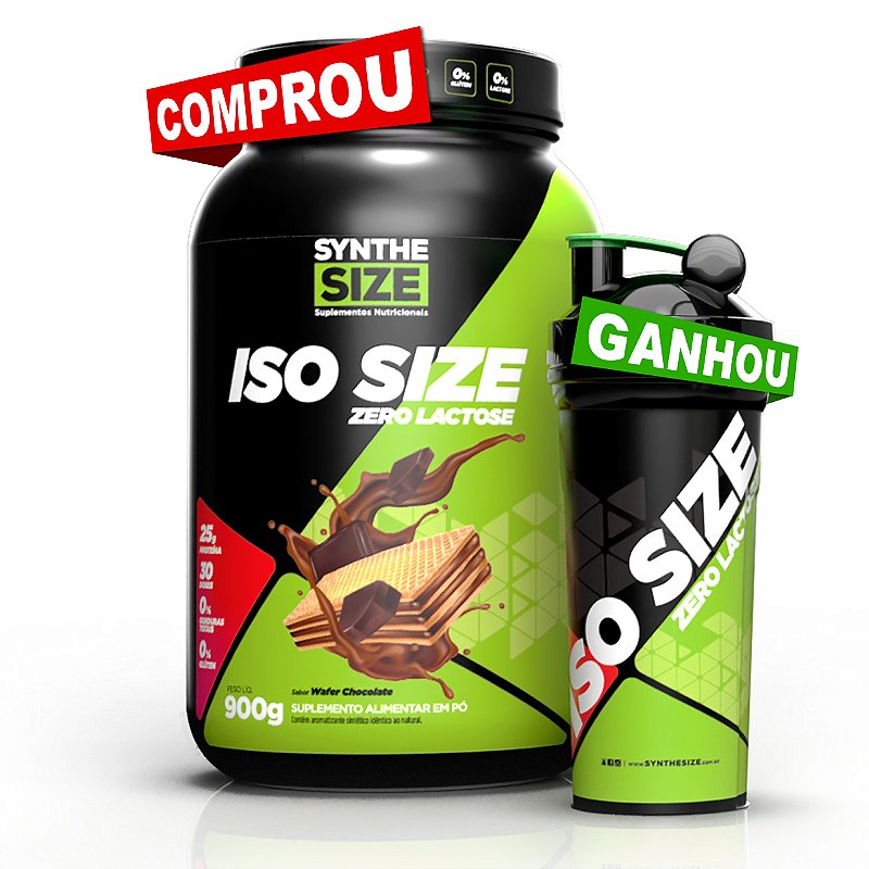Iso Size Zero Lactose 900g - Synthesize - Fábrica de Atletas