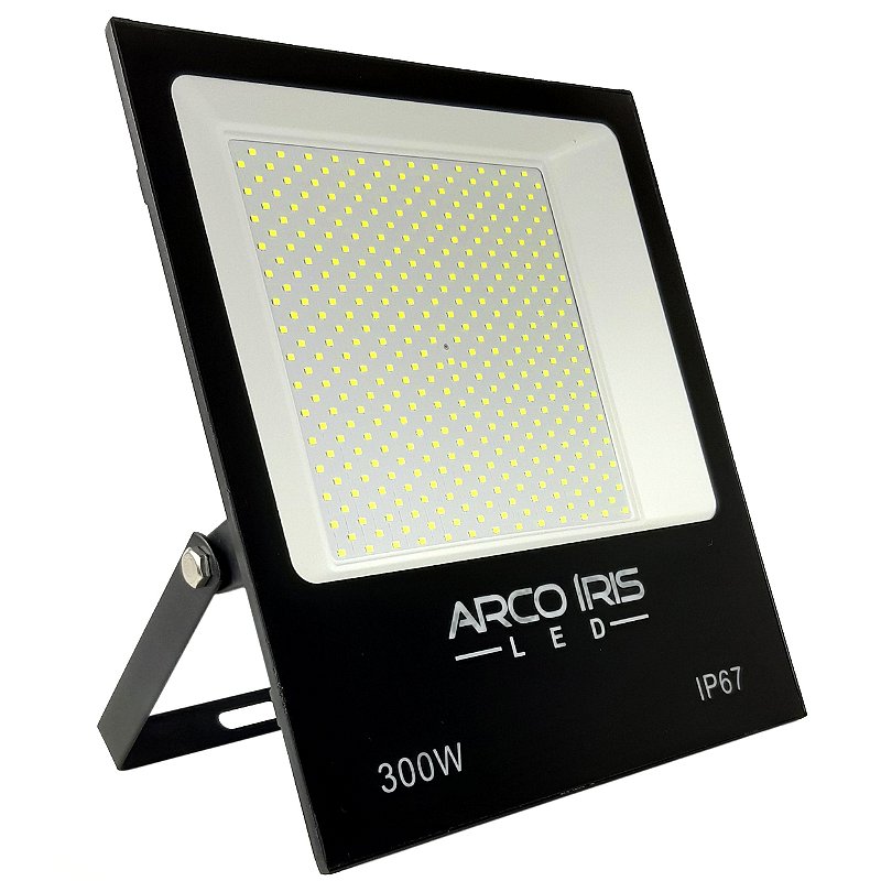 Refletor Super Led Slim 300w Branco Frio IP67 81671 Arco Iris Led