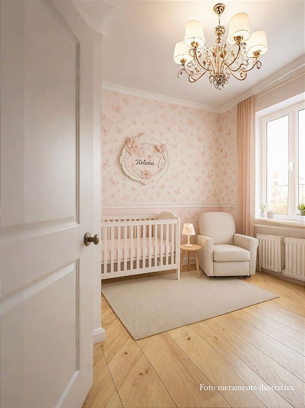 Quadro Porta Maternidade Jardim Encantado