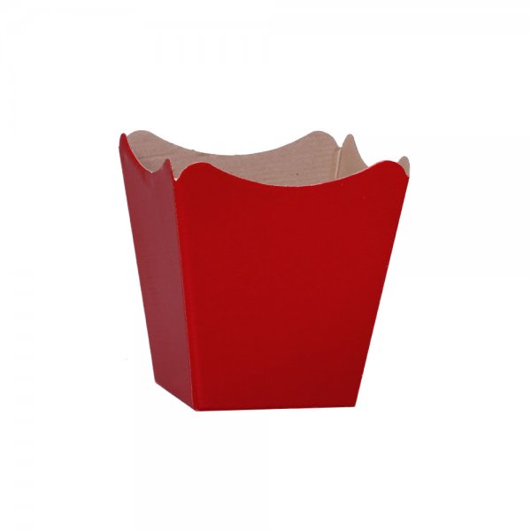 Cachepot Paper Liso 11X11X9 Vermelho Escarlate | 10 Unidades - Papel ...