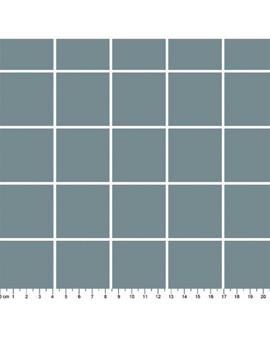 Tecido Tricoline – Nacional – Grid – Xadrez Branco Fundo Cinza (50