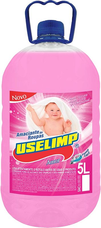 Amaciante USELIMP Rosa Pet 4X5L